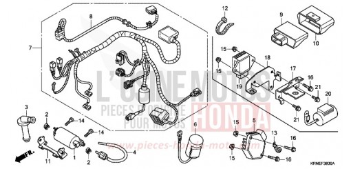 FAISCEAU DES FILS CRF250RC de 2012
